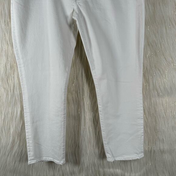NWT Citizens of Humanity Ella in Moonglow White Slim Crop Stretch Jeans Size 34 - Picture 4 of 11